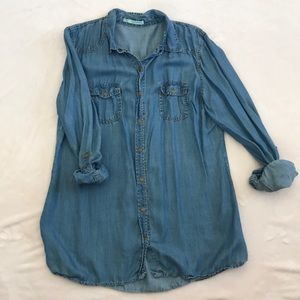 Denim button down shirt